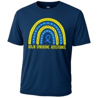Down Syndrome Acceptance Rainbow Ribbon  Performance Shirt
