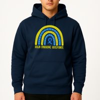 Down Syndrome Acceptance Rainbow Ribbon  Hoodie