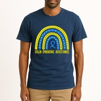 Down Syndrome Acceptance Rainbow Ribbon  Tall T-Shirt