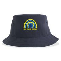 Down Syndrome Acceptance Rainbow Ribbon  Sustainable Bucket Hat