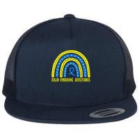 Down Syndrome Acceptance Rainbow Ribbon  Flatbill Hat