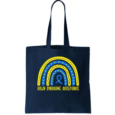 Down Syndrome Acceptance Rainbow Ribbon  Bag