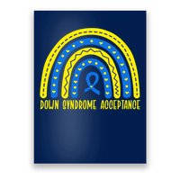 Down Syndrome Acceptance Rainbow Ribbon  Poster