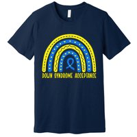 Down Syndrome Acceptance Rainbow Ribbon  Premium T-Shirt