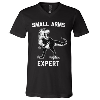 Dinosaur Small Arms Expert V-Neck T-Shirt