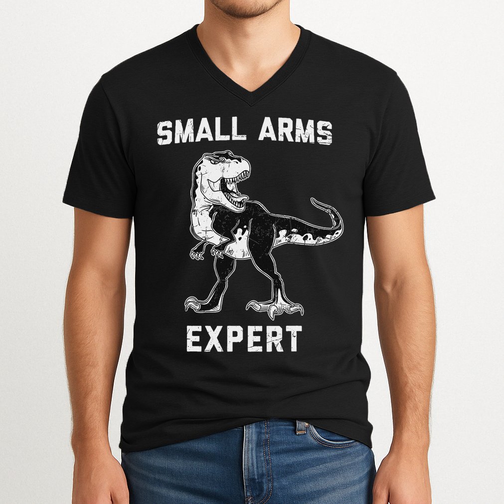 Dinosaur Small Arms Expert V-Neck T-Shirt