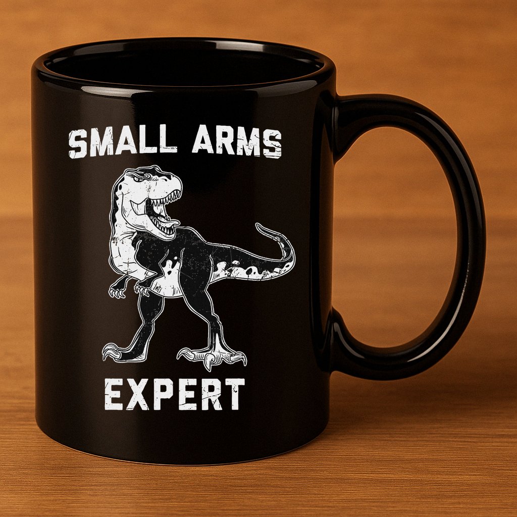 Dinosaur Small Arms Expert 11oz C Handle Ceramic Mug