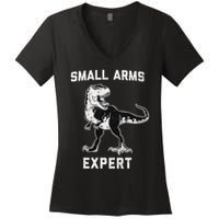 Dinosaur Small Arms Expert Women's V-Neck T-Shirt
