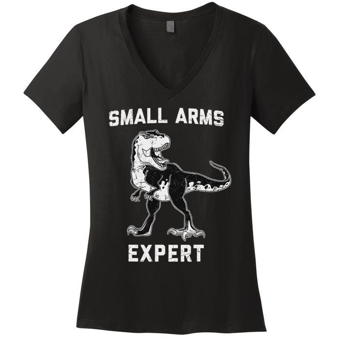 Dinosaur Small Arms Expert Women's V-Neck T-Shirt