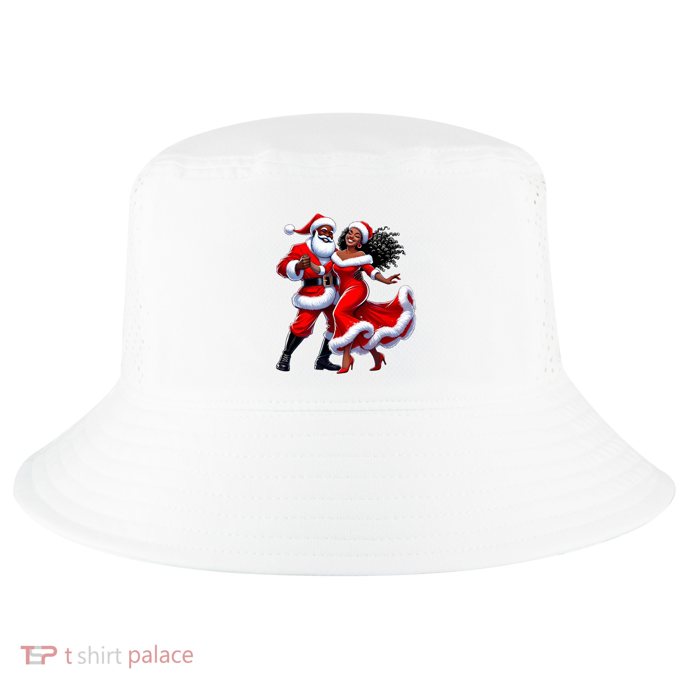 Dancing Santa And Mrs Claus Cool Comfort Performance Bucket Hat