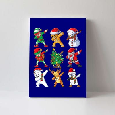 Dabbing Santa And Friends Meaningful Gift Cute Christmas Santa Dabbing Cute Gift Canvas