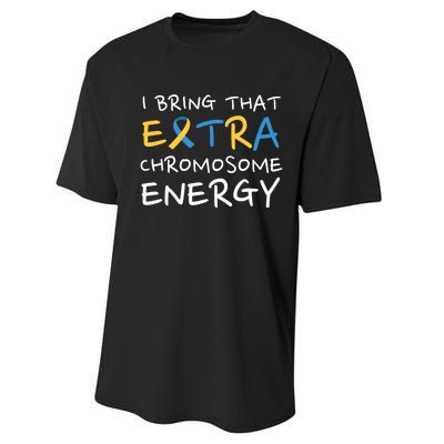 Down Syndrome Awareness Extra Chromosome Performance Sprint T-Shirt