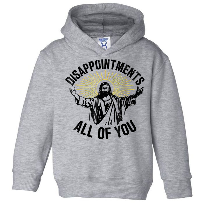 Disappointments Sarcastic All Of You Christian Jesus Toddler Hoodie