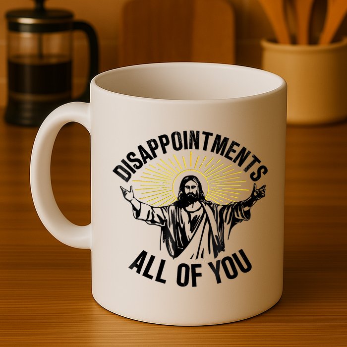 Disappointments Sarcastic All Of You Christian Jesus Mug