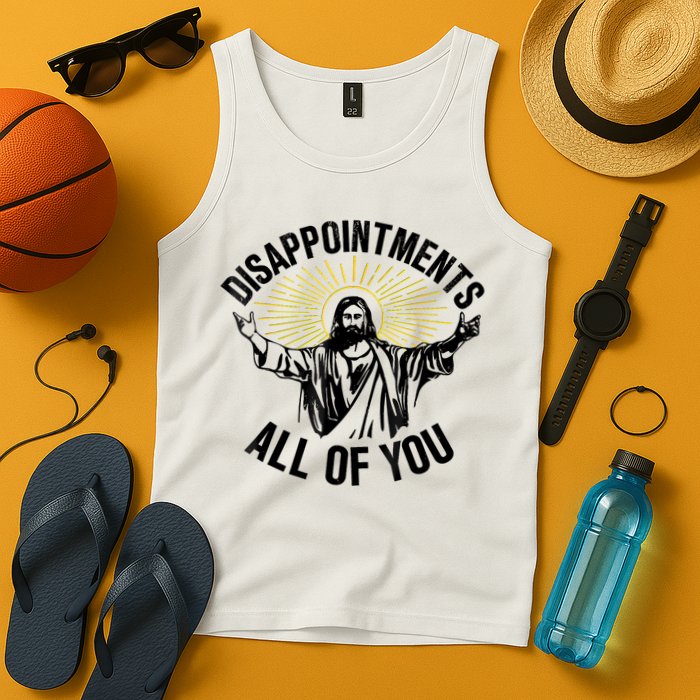 Disappointments Sarcastic All Of You Christian Jesus Tank Top