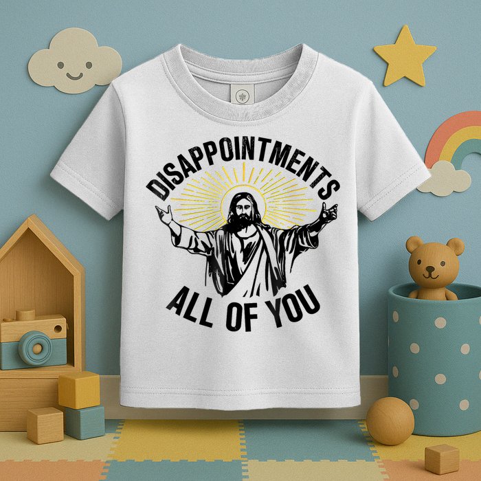 Disappointments Sarcastic All Of You Christian Jesus Toddler T-Shirt