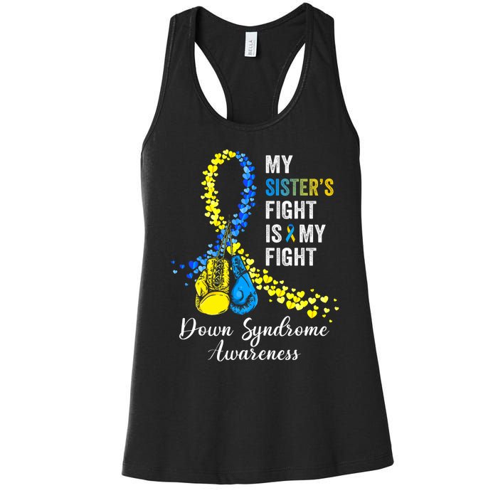 Down Syndrome Awareness Godfather Goddaughter American Flag Women's Racerback Tank