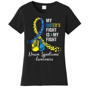 Down Syndrome Awareness Godfather Goddaughter American Flag Women's T-Shirt