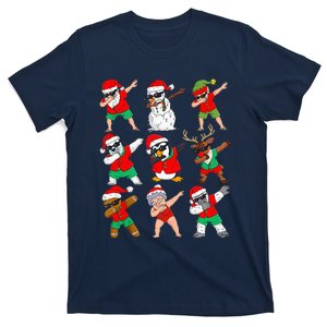 Dabbing Santa And Friends Christmas In July Xmas T-Shirt