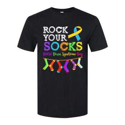 Down Syndrome Awareness  Rock Your Socks Softstyle® CVC T-Shirt