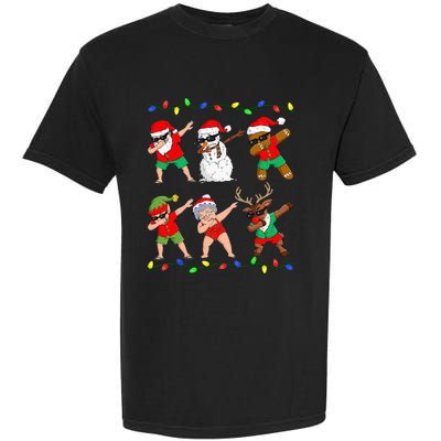 Dabbing Santa And Friends Christmas In July Xmas Garment-Dyed Heavyweight T-Shirt