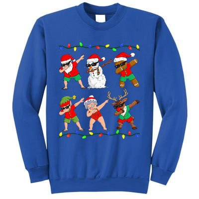 Dabbing Santa And Friends Christmas In July Xmas Sweatshirt