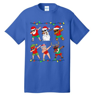 Dabbing Santa And Friends Christmas In July Xmas Tall T-Shirt