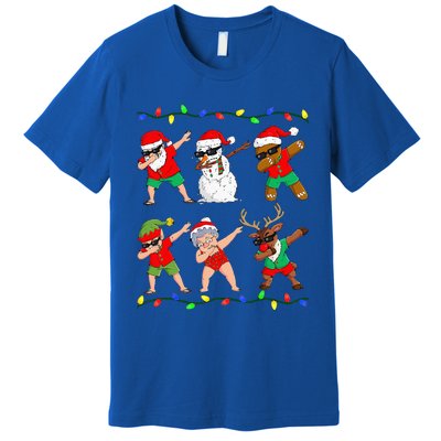 Dabbing Santa And Friends Christmas In July Xmas Premium T-Shirt