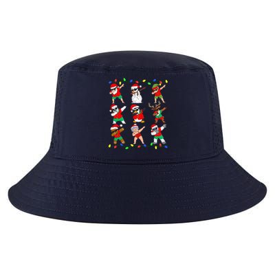 Dabbing Santa And Friends Christmas In July Xmas Cool Comfort Performance Bucket Hat