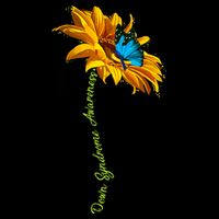 Down Syndrome Awareness Butterfly Sunflower Cooling Performance Crew T-Shirt