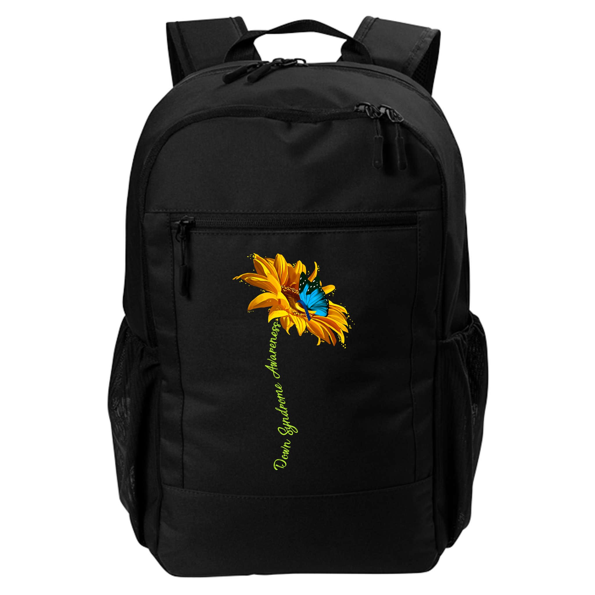 Down Syndrome Awareness Butterfly Sunflower Backpack