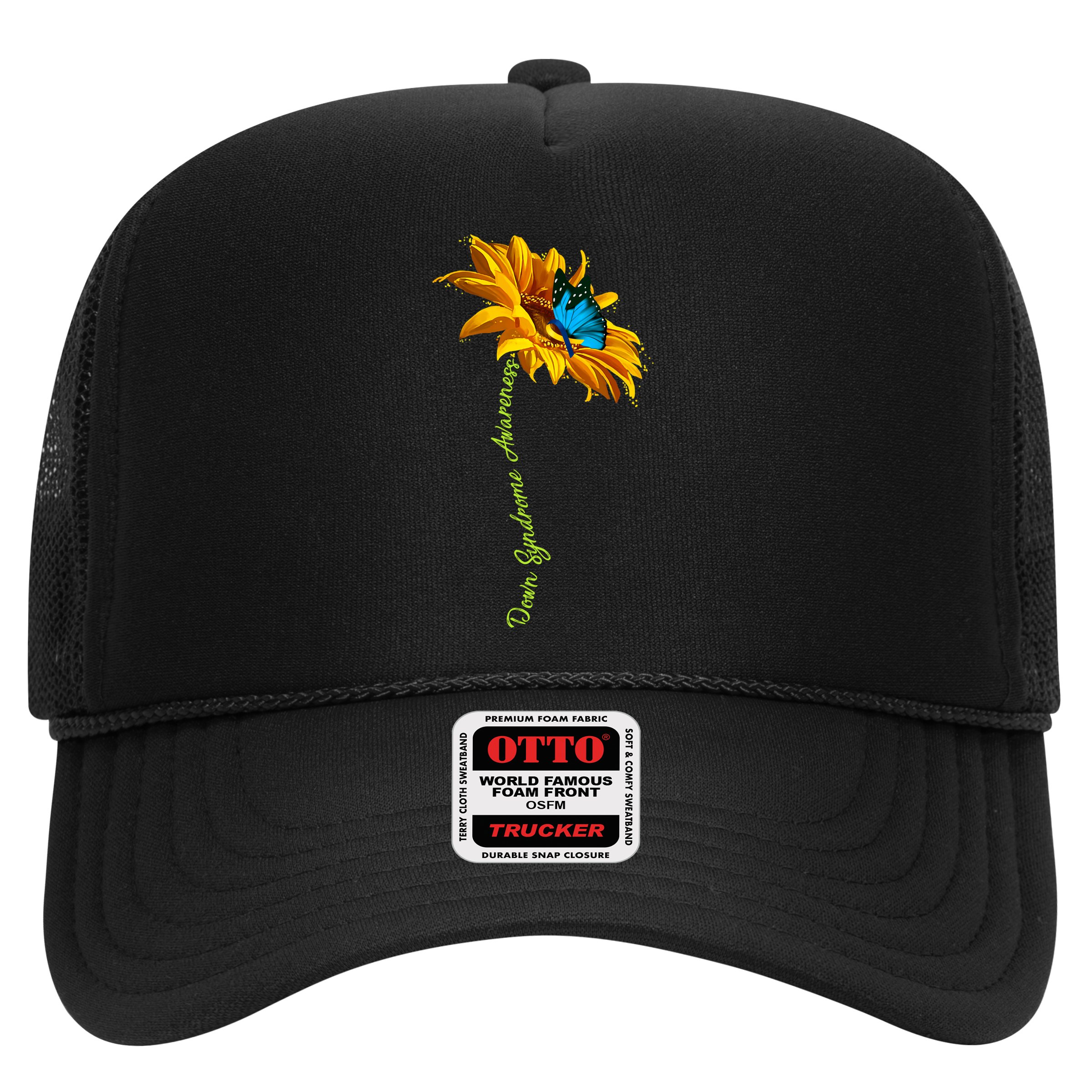 Down Syndrome Awareness Butterfly Sunflower Hat