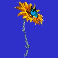 Down Syndrome Awareness Butterfly Sunflower Premium T-Shirt