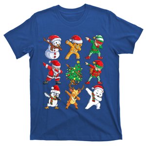 Dabbing Santa And Friends Gift Cute Christmas Santa Dabbing Gift T-Shirt