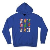 Dabbing Santa And Friends Gift Cute Christmas Santa Dabbing Gift Tall Hoodie