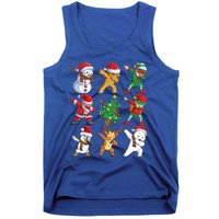 Dabbing Santa And Friends Gift Cute Christmas Santa Dabbing Gift Tank Top