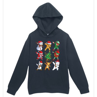 Dabbing Santa And Friends Gift Cute Christmas Santa Dabbing Gift Urban Pullover Hoodie