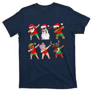 Dabbing Santa And Friends Christmas In July Xmas T-Shirt