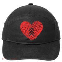 Down Syndrome Awareness Heart 7-Panel Snapback Hat