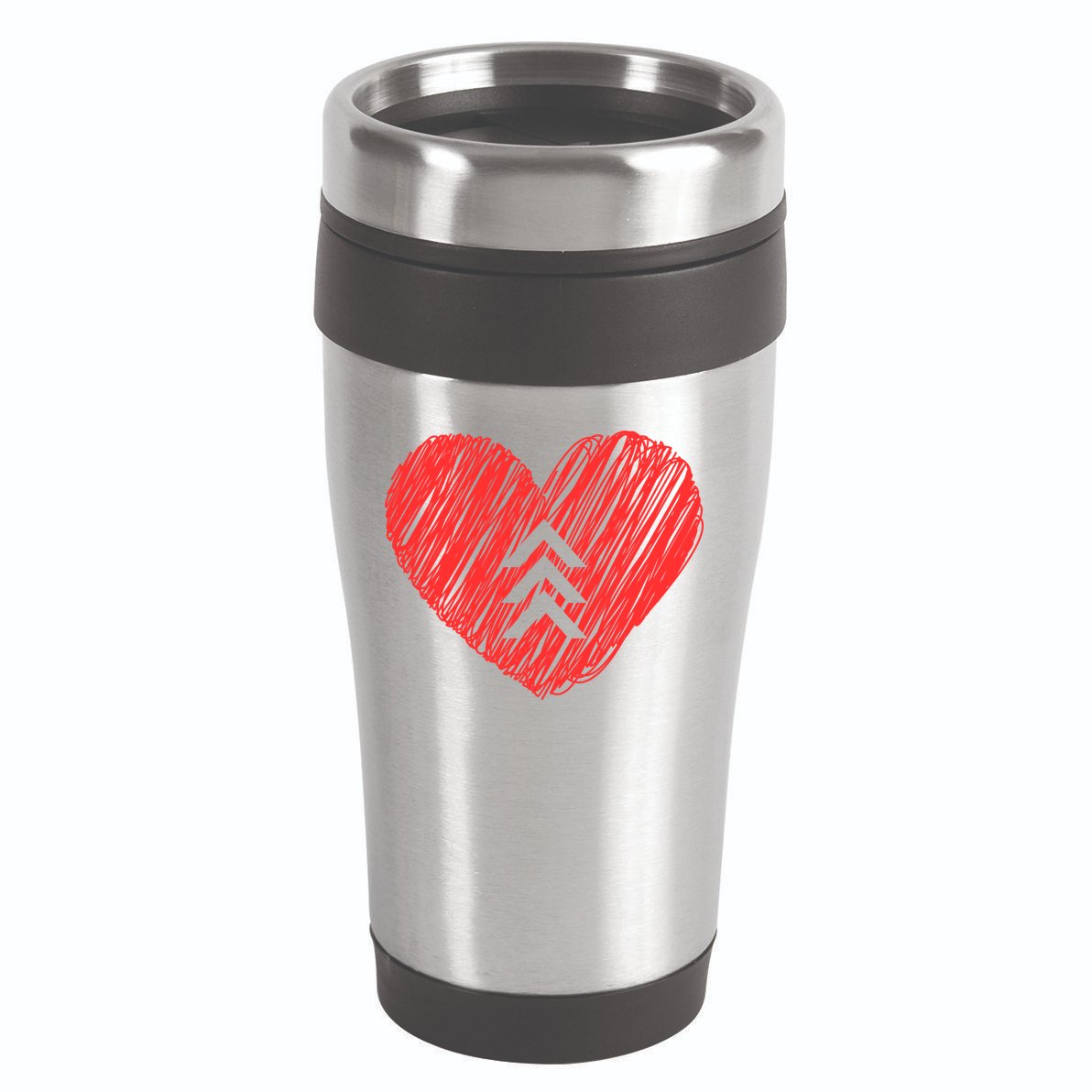 Down Syndrome Awareness Heart 16oz Travel Tumbler
