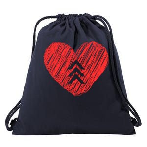 Down Syndrome Awareness Heart Drawstring Bag