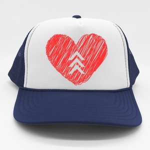 Down Syndrome Awareness Heart Trucker Hat