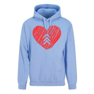 Down Syndrome Awareness Heart Unisex Surf Hoodie