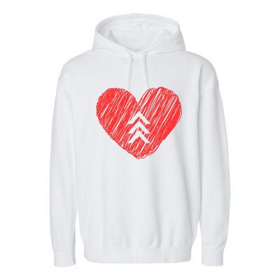 Down Syndrome Awareness Heart Garment-Dyed Fleece Hoodie