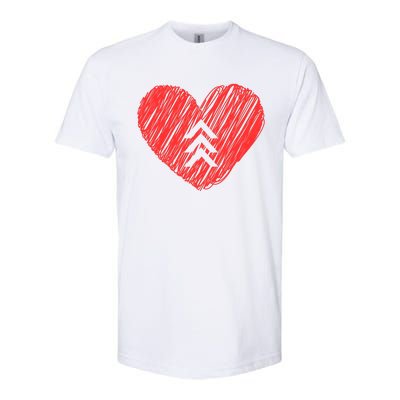 Down Syndrome Awareness Heart Softstyle® CVC T-Shirt