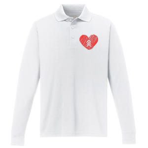 Down Syndrome Awareness Heart Performance Long Sleeve Polo