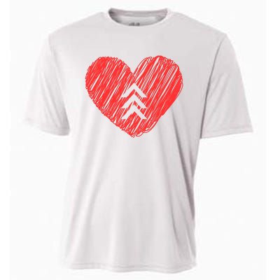 Down Syndrome Awareness Heart Cooling Performance Crew T-Shirt