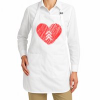 Down Syndrome Awareness Heart Apron