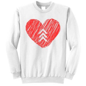 Down Syndrome Awareness Heart Sweatshirt