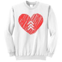 Down Syndrome Awareness Heart Sweatshirt